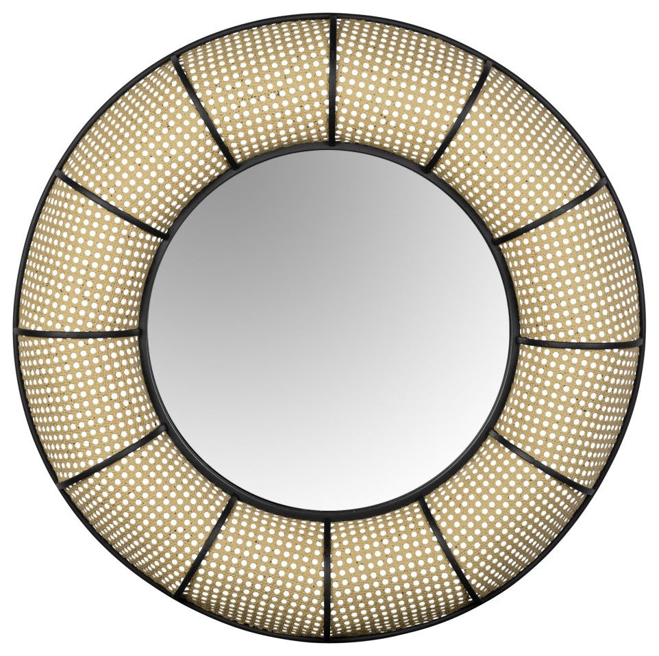 Farmhouse Style Round Wall Mirror