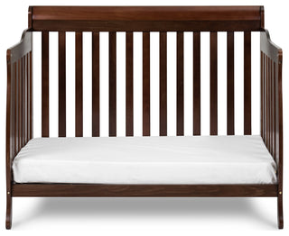 Baby Mile Eve 4-in-1 Convertible Crib With Guardrail, Espresso