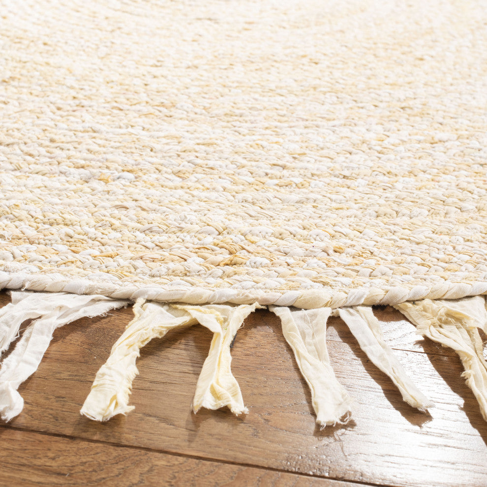 Safavieh Braided BRD451B 4' Round Beige Rug