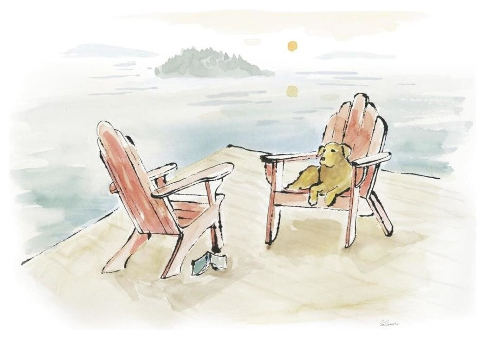"Lakeside Days I" Digital Paper Print by Sue Schlabach, 30"x24"
