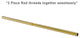 60" Shower Curtain Rod, Polished Brass