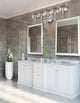 Iissa, Vanity, 5Lt, Satin Nickel, Smoked Glass