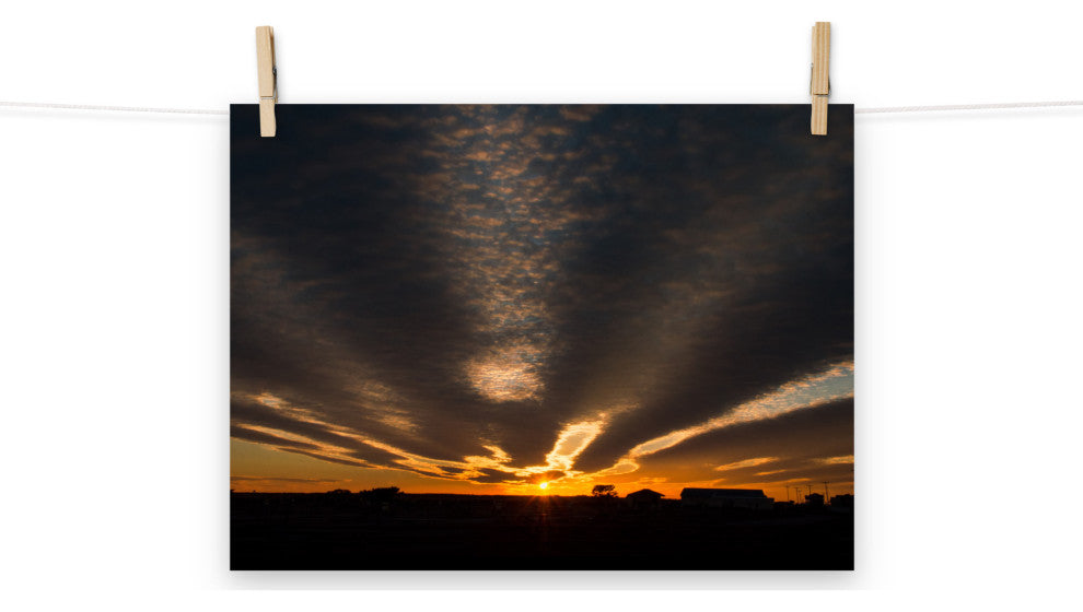 Sunset Indian River Inlet Landscape Photo Unframed Wall Art Print, 12" X 16"