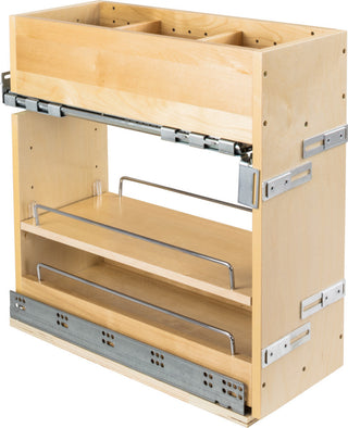 Hardware Resources VBPO8-SC 8"W Vanity Bathroom Cabinet Pull Out - Natural