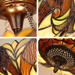 Liaison Victorian-Style 2-Light Ceiling Semi-Flush Mount 16" Wide