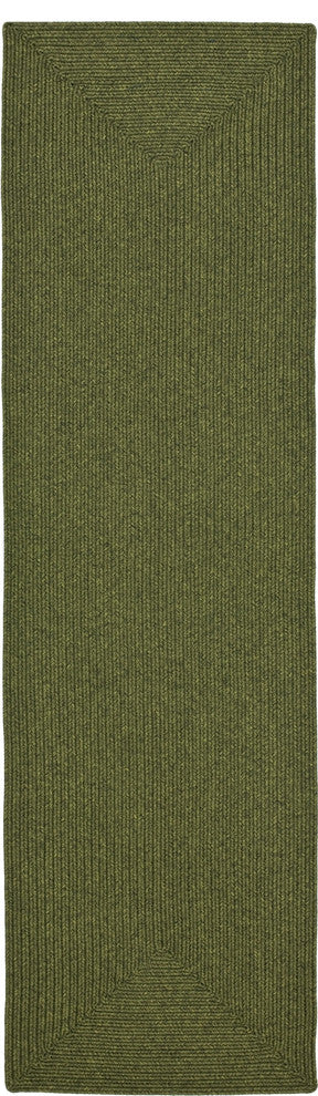 Braided Green Area Rug BRD315A - 6' x 6' Square