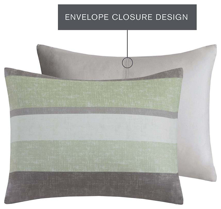 Madison Park Essentials Jaxon Stripe Comforter Set With Bed Sheets