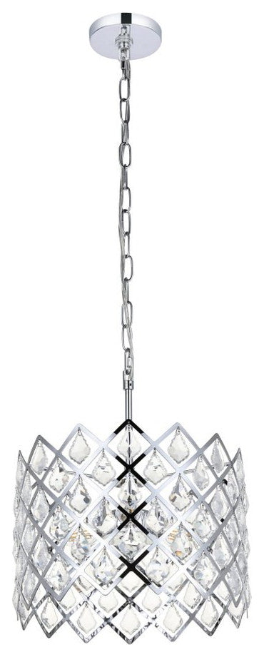 Elegant Lighting Lyla 3-Light Pendant Chrome