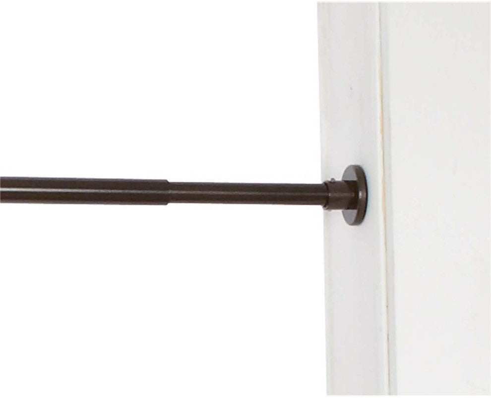 Versailles Green Room 3/4" Stainless Duo Tension Rod In/outdoor28"x48" Espresso