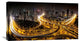 "Shanghai At Night" Stretched Canvas Giclee by Clemens Geiger, 30x17"