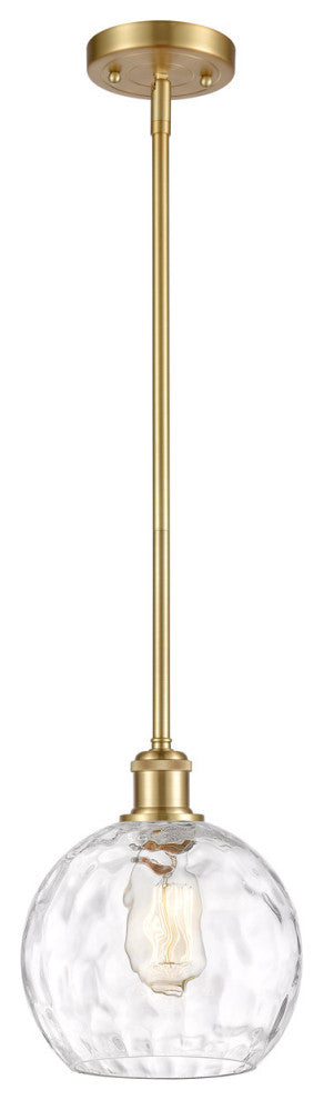 Innovations 516-1S-SG-G1215-8 1-Light Mini Pendant, Satin Gold