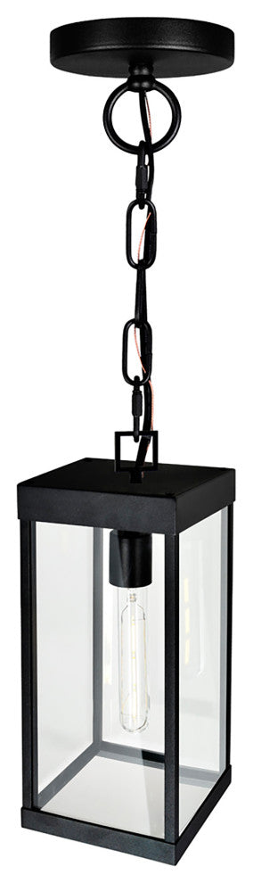 Windsor 1 Light Black Outdoor Ceiling Light