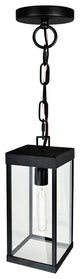 Windsor 1 Light Black Outdoor Ceiling Light