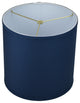 Fenchel Shades 12"x12"x12" Drum Lamp Shade, Linen Navy