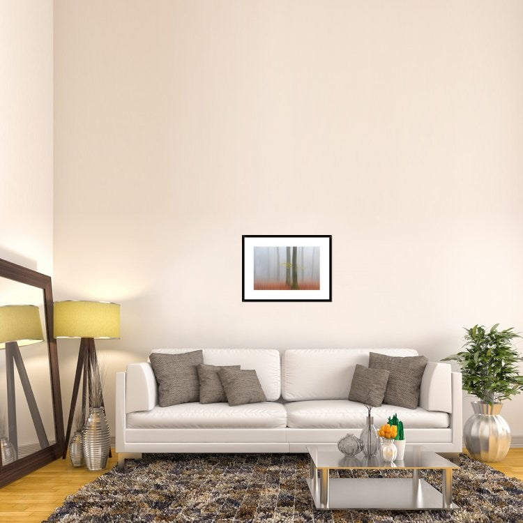 "Autumnmorning" Framed Digital Print by Huib Limberg, 30x22"