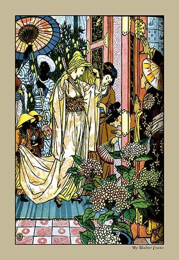 Aladdin - Princess Going for a Bath - Gallery Wrapped Canvas Art 28" x 42"