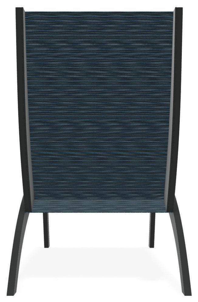 Dune Sling Stackable Outdoor Hydro-Lounge Chaise, Nimbus Ocean/Graphite