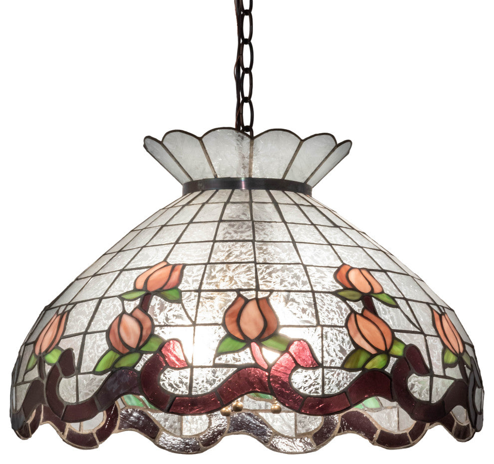 20 Wide Roseborder Pendant