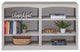 Solid Wood Bookcase, 30"x48", Storm Gray