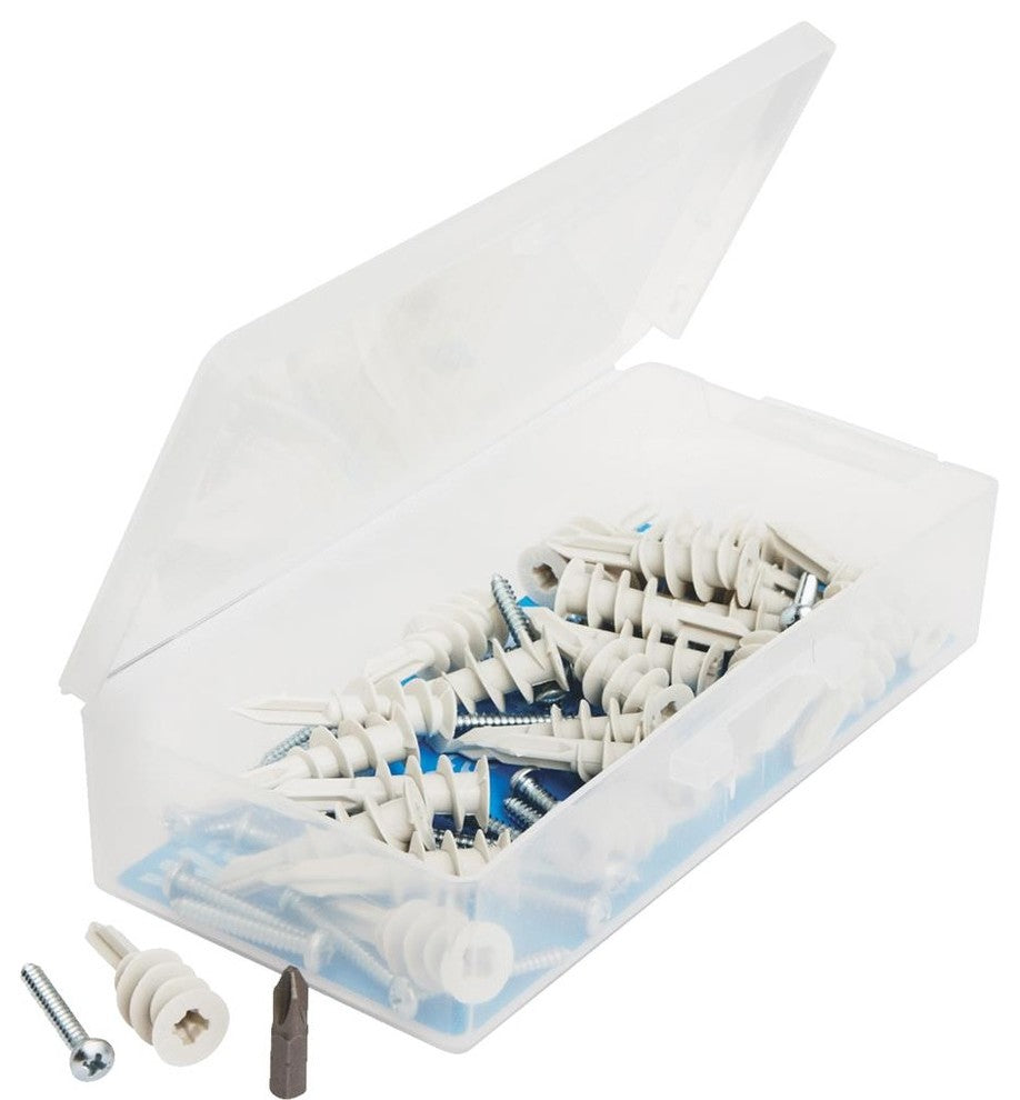 Hillman Fasteners 375204 Plastic EZ Wallboard Anchor Kit, 51-Piece