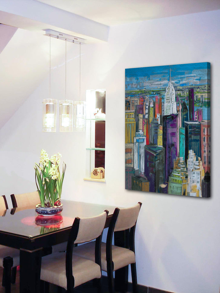 "Chrysler 7" Painting Print on Wrapped Canvas, 24x36