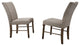 Ellen Antique Natural Oak Dining Side Chairs, Set of 2