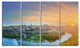 Hill over the Tagus River Spain, Landscape Canvas Art Print, 48"x28", 4 Panels