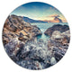 Rocky Reservoir In Monte Cofano, Landscape Art Disc Metal Wall Art, 11"