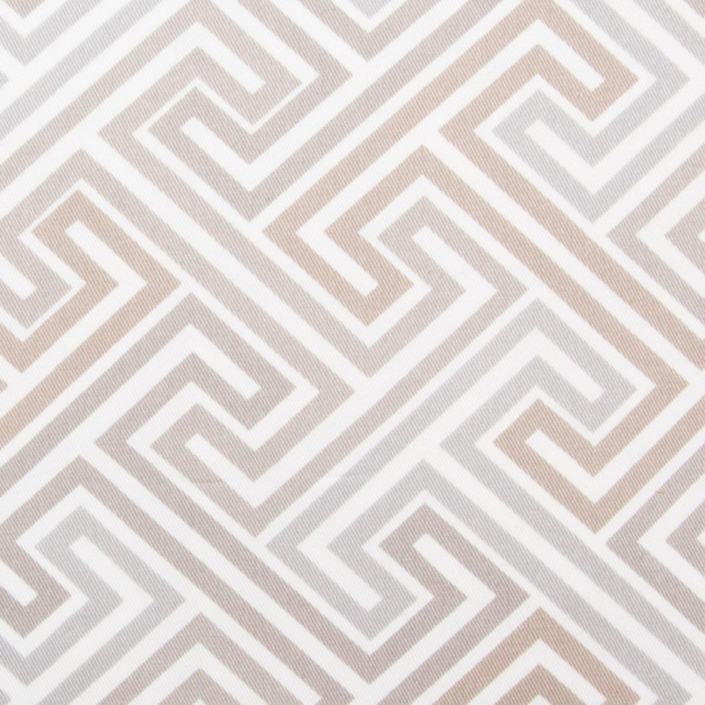 Labyrinth 22" Square Throw Pillow, Set of 2, Travertine/Gray