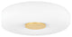 1 Light Flush Mount, Aged Brass