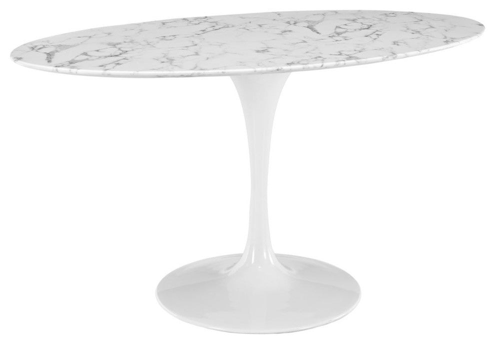Modern Contemporary Kitchen 60" Dining Table White
