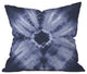 Amy Sia The Dye Navy Throw Pillow, 18"x18"