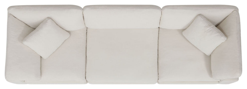 Haven Living Room Set, Beige, 3-Piece