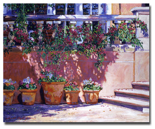 'Tuscan Plaza' Canvas Art by David Lloyd Glover