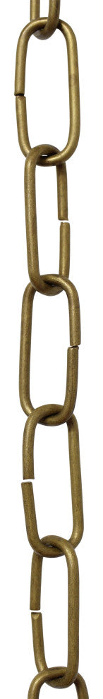 Brass Standard Link Chandelier Chain, Various Finishes, Antique Brass, U40