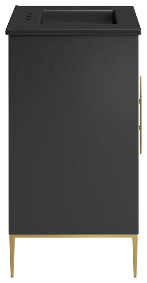 Awaken 30" Bathroom Vanity, Black Black