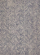 HomeRoots 8'x10' Blue Heather Hand Tufted Herringbone Indoor Area Rug