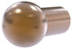 1" Cabinet Knob, Brushed Bronze