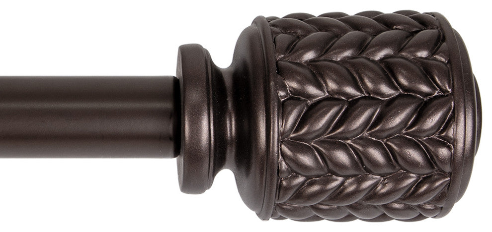 UTOPIA ALLEY 3/4 Inch Curtain Rod - Curtain Rods For Windows, Oil Rubbed Bronze, 86"-120"