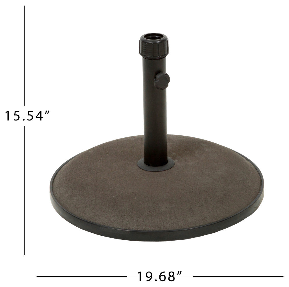 GDF Studio Tulare Outdoor 66 lbs Circular Concrete Umbrella Base