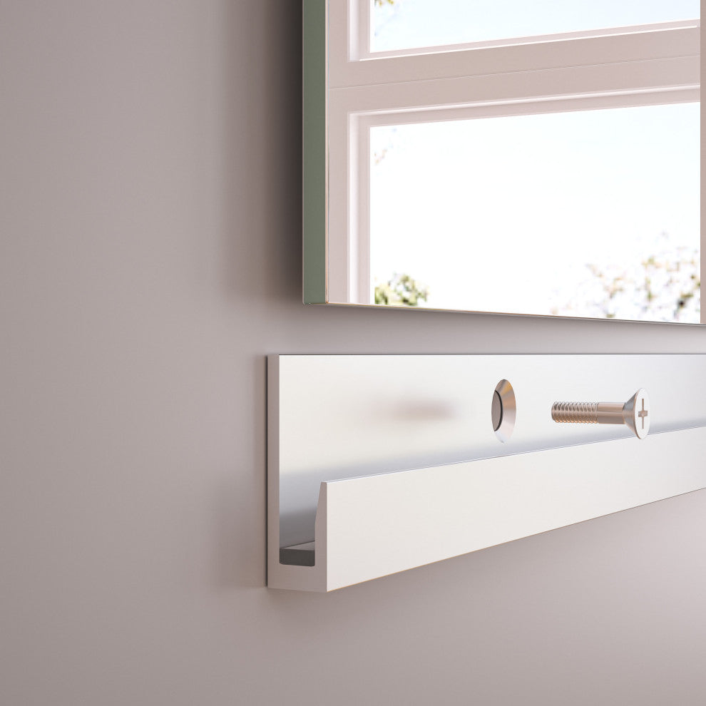 Large Full Body Glass Frameless Mirror for Wall Mount, 60x36"