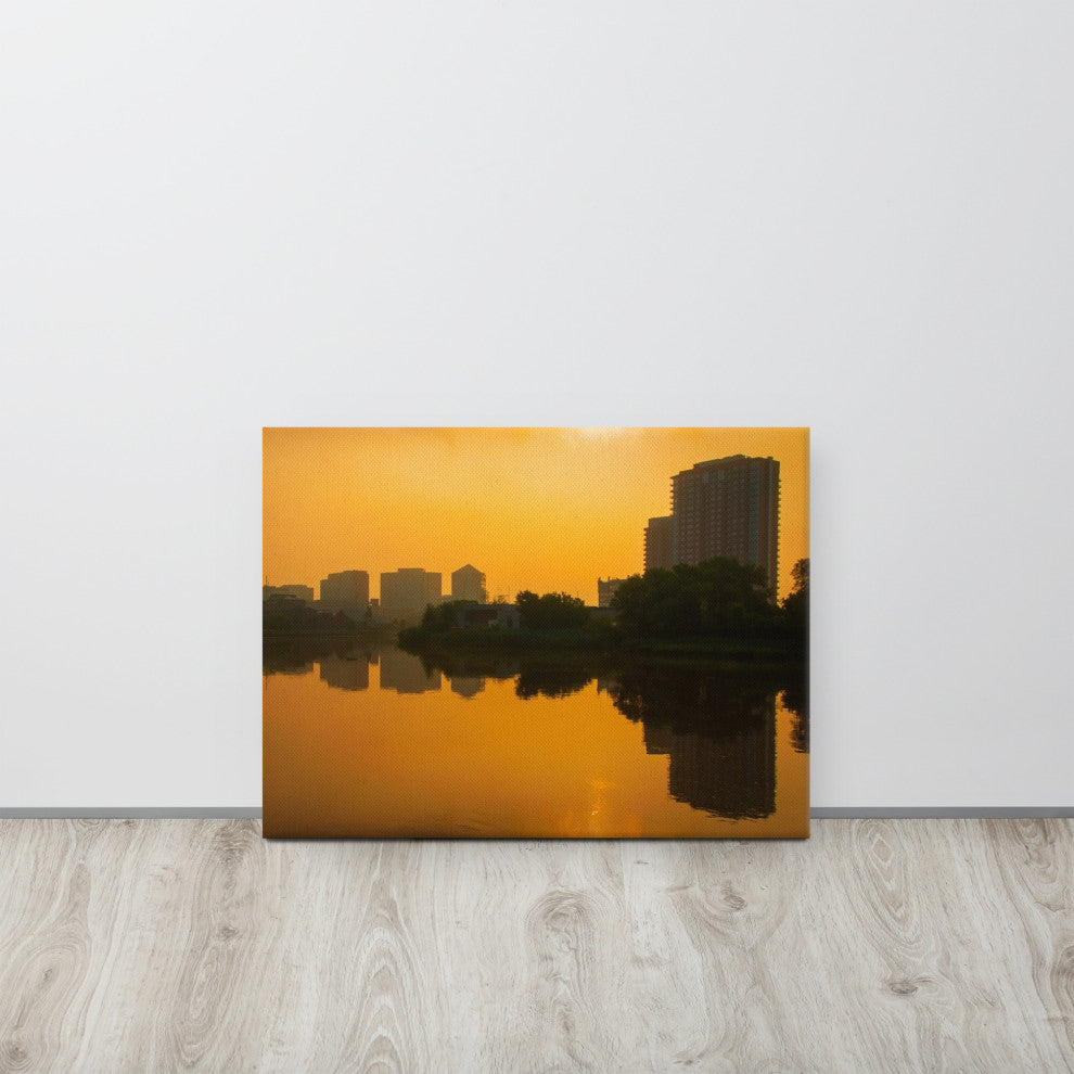 Wilmington at Sunrise Landscape Photography Canvas Wall Art Print, 18" X 24"