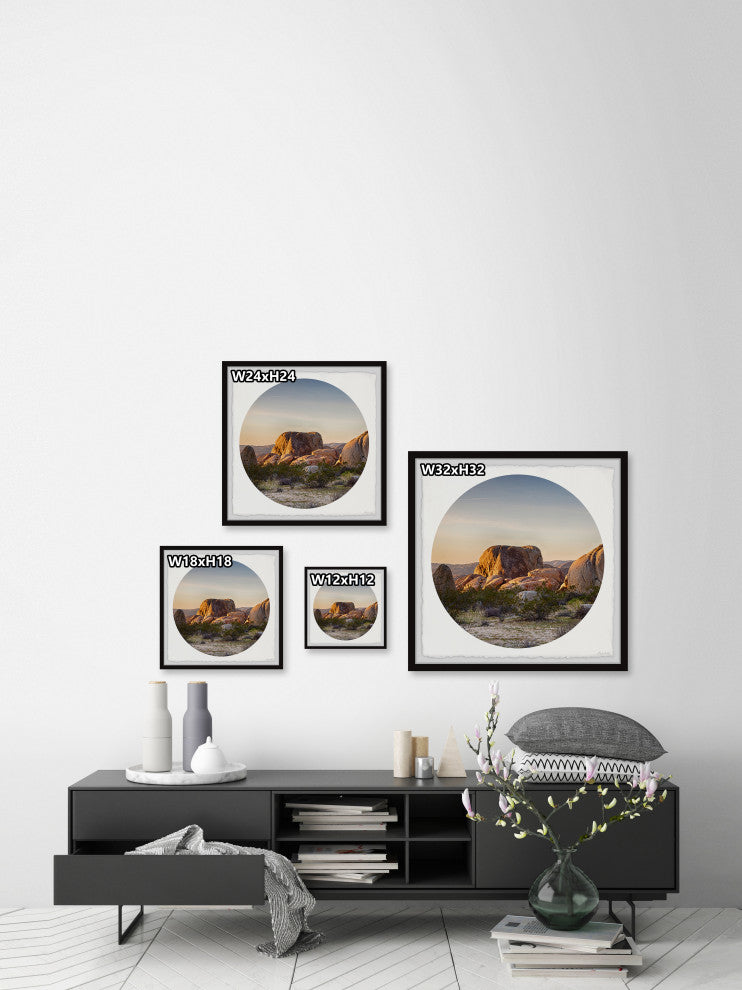 "Bryce Canyon Boulders" Framed Painting Print, 18x18