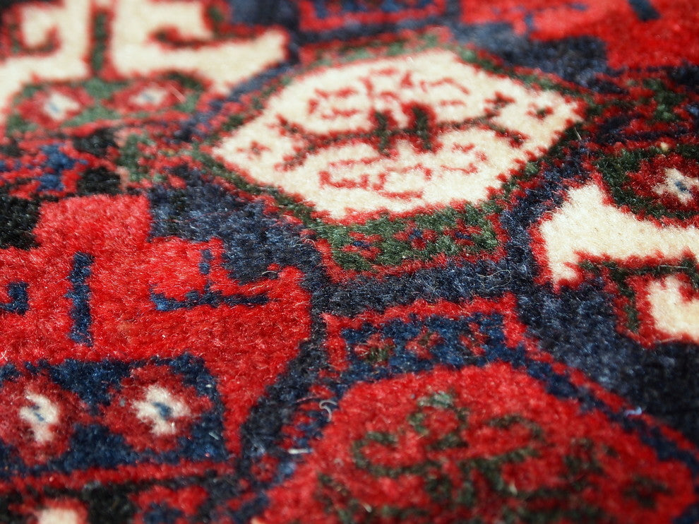 Consigned, Hand Made Vintage Persian Afshar Salt Bag 1,7'x1,8', 1980