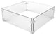 EvFires 23" Square Fire Pit Flame Guard With Silver Clips