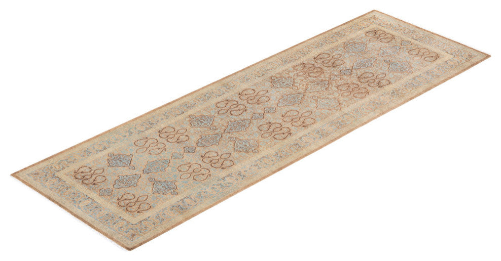 Ujjain, One-of-a-Kind Hand-Knotted Area Rug Brown, 3'0"x9'1"