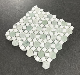 10-Pieces of 3.25" x 12.75" Marble Novelty Mosaic Wall & Floor Tile