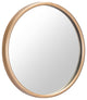 Gold Thick Border Round Mirror