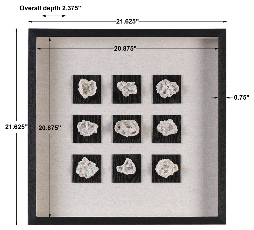 Uttermost Geode Linen Shadow Box