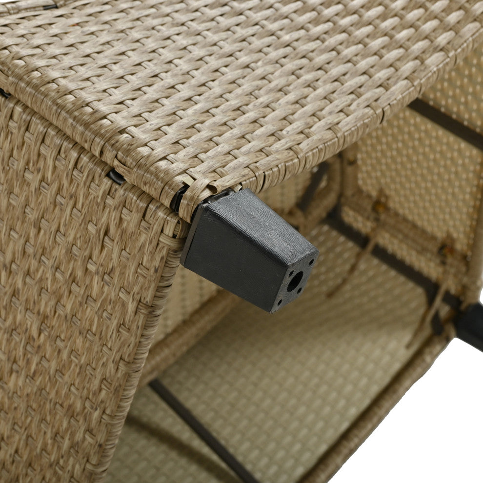 Gewnee U_Style 6 - Person Fan-shaped Rattan Suit Combination